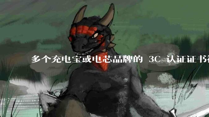 多个充电宝或电芯品牌的 3C 认证证书被暂停，涉及罗马仕、安克、绿联、倍思、安普瑞斯等，发生了什么？