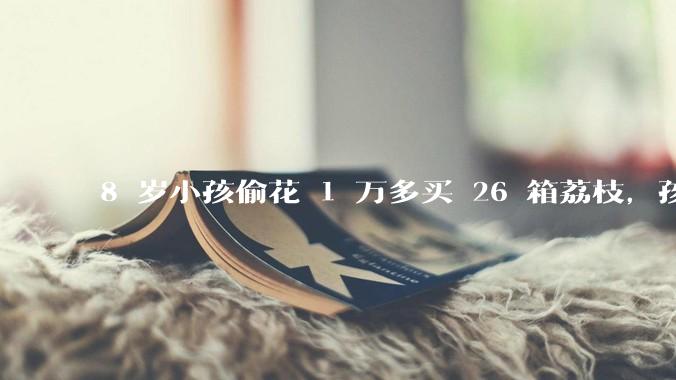 8 岁小孩偷花 1 万多买 26 箱荔枝，孩子父亲称在商品未发货时申请退款被拒，这合理吗？