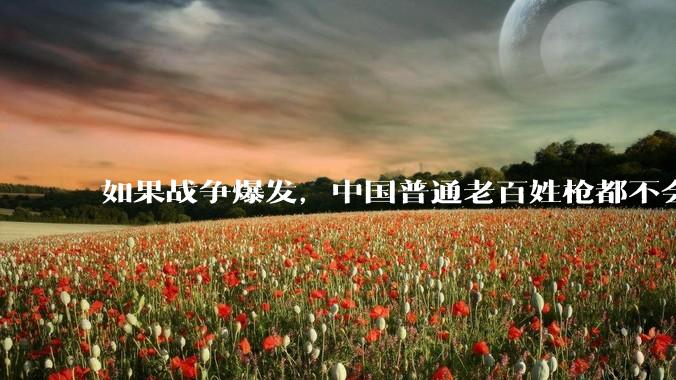 如果战争爆发，中国普通老百姓枪都不会打该怎样自卫？