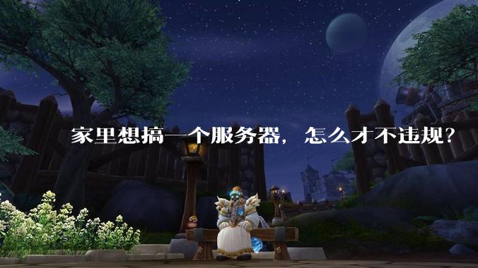 家里想搞一个服务器，怎么才不违规？